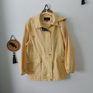 Yellow Hooded London Fog Jacket